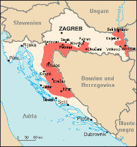 Szerbek lakta területek